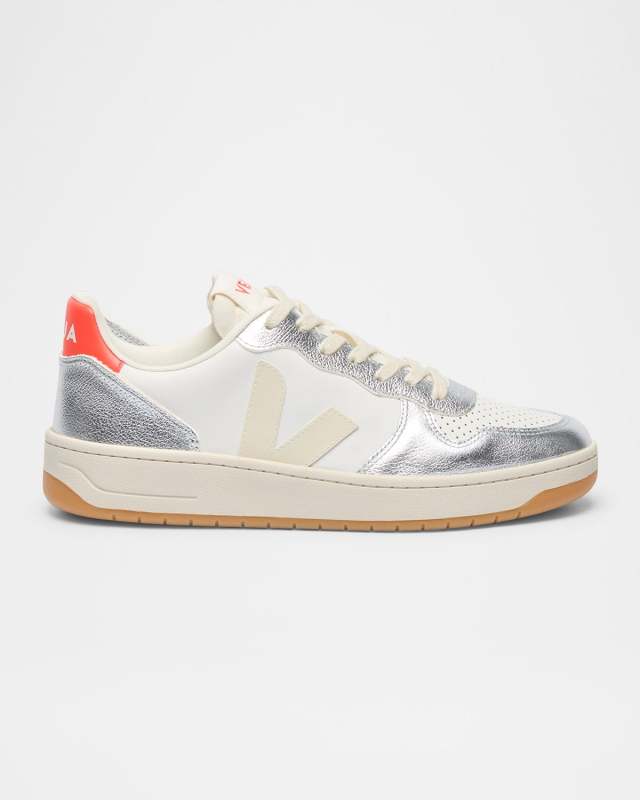 V-10 Low-Top Leather Sneakers